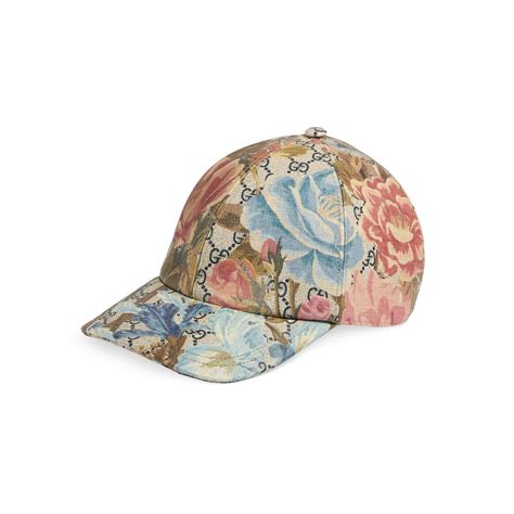 GG Supreme Flora print baseball hat 